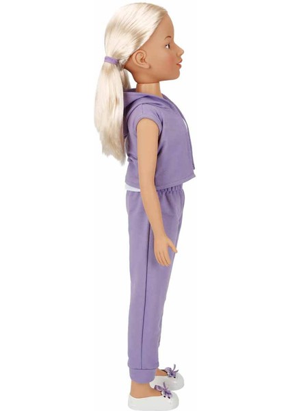 Dollz'n More Yürüyüş Arkadaşım Clara Sporty 80 cm - Mor Eşofmanlı Takımlı modelleri