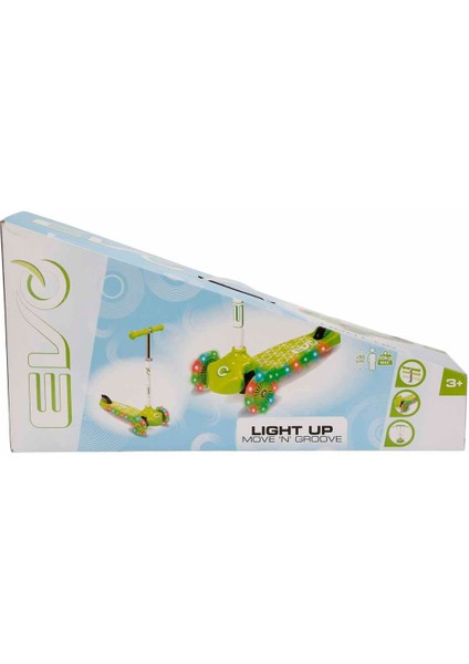 Hti Toys Evo 3 Tekerlekli Move'n Groove Işıklı Yeşil Scooter