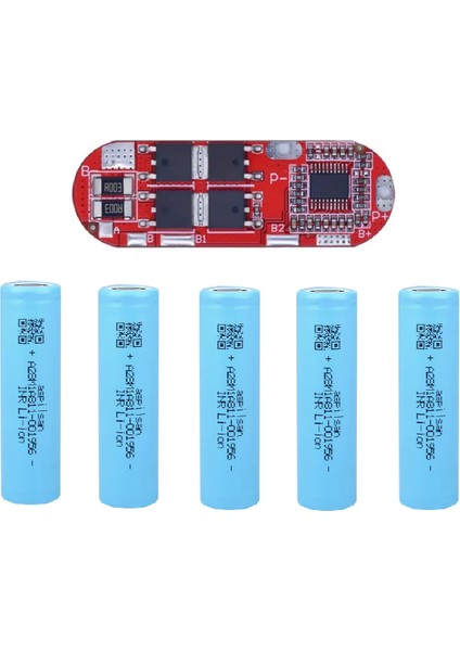 5 Adet Li-ion Pil ve 25A BMS.