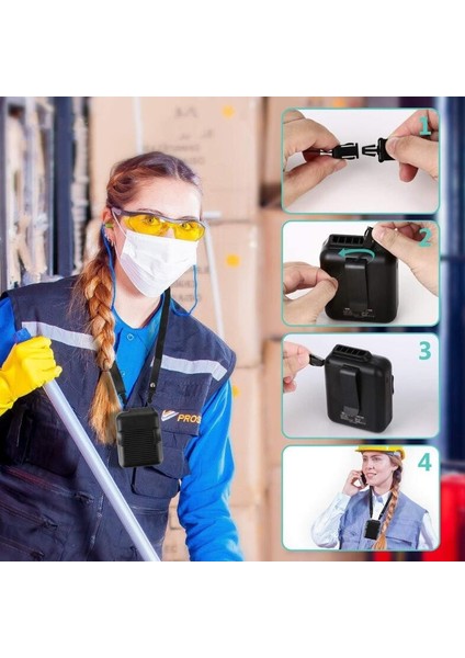 Mini Asılı Bel Fanı USB Şarj Yapraksız Taşınabilir Handhd Fan 6000 Mah (Yurt Dışından) modelleri