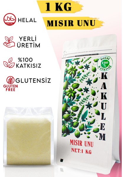 Glutensiz Sertifikalı Ata Tohum Yerli Mısır Unu 1 kg