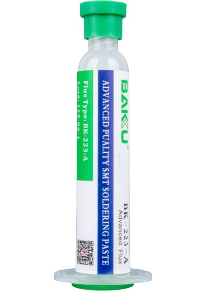 BK-223A Flux 10 cc Kurşunsuz Şırınga Tip Lehim Pastası