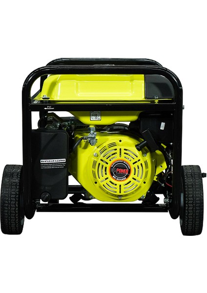 Gbg 4000 E V3 Model 4 Kva Benzinli İpli / Marşlı Tekerlekli Monofaze (220 Volt) Portatif Jeneratör