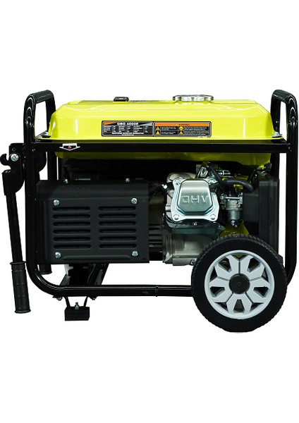 Gbg 4000 E V3 Model 4 Kva Benzinli İpli / Marşlı Tekerlekli Monofaze (220 Volt) Portatif Jeneratör