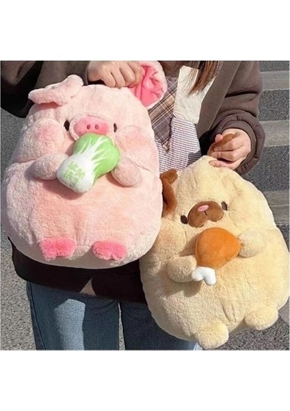 35 cm Sevimli Tombul Tavuk Budu Köpek Bebek Lahana Domuz Peluş Oyuncak (Yurt Dışından)