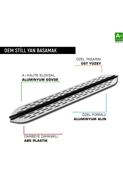 Sorento 4 2022 Araca Özel Yan Basamak
