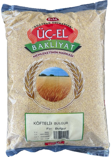 Üç-El Köftelik Bulgur 2500 gr