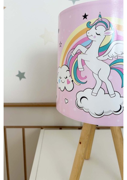 Sihirli Unicorn Çocuk Odası Abajur modelleri