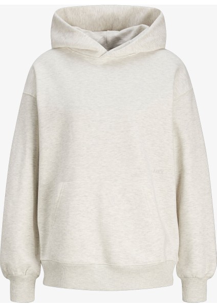 Jxjasmin Kadın Bej Sweatshirt 12262475-WHITEMELANGE