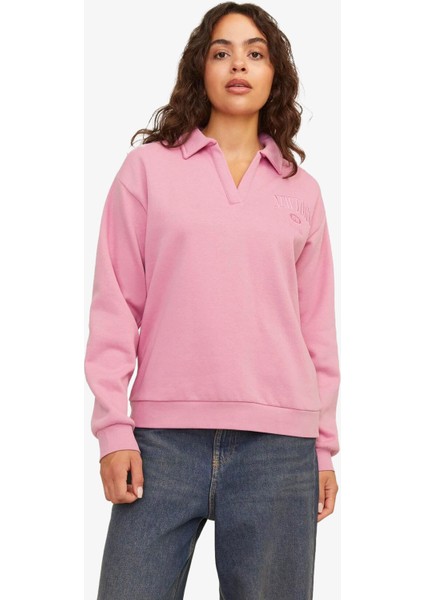 Jxpallas Kadın Pembe Sweatshirt 12262669-MOONLITEMAUVE