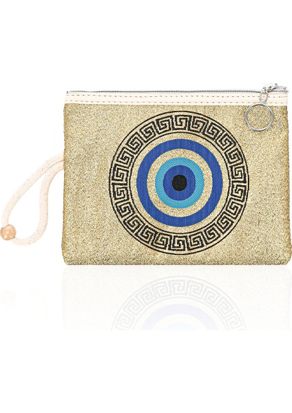 Özel Tasarım Nazar Desenli Kadın Portföy Clucth Çanta Makyaj Çanta El Çantası fiyatları