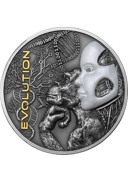 Agakulche Evolution 2022 2 Ons 62.2 Gram Gümüş Sikke Coin (999.0)