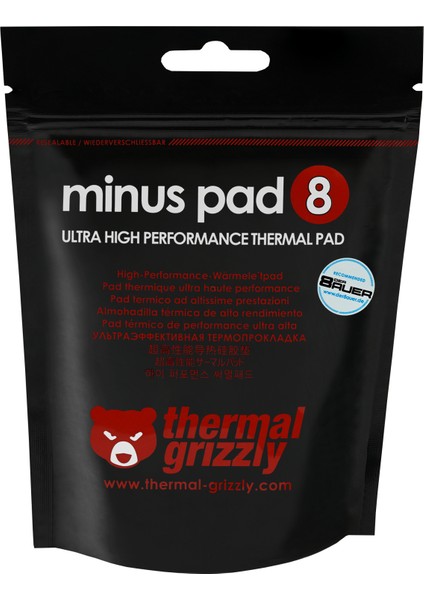 Thermal Grizzly Minus Pad 8 Ultra Yüksek Performanslı - 120X20MM / 3mm - Termal Ped (TG-MP8-120-20-30-1R)