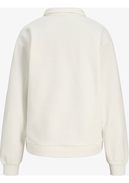 Jxpallas Kadın Beyaz Sweatshirt 12262669-BLANCDEBLANC