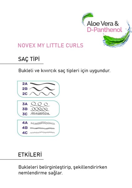 My Little Curls Çocuklar Için Bukle Belirginleştirici Durulanmayan Saç Bakım Kremi 300ML