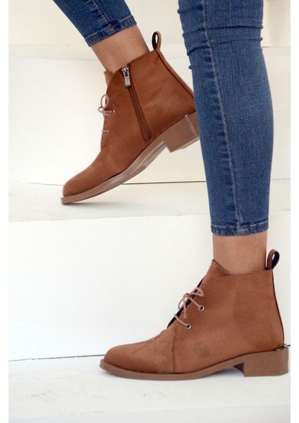 Fermuar&bağcık Moda Kadın Bot&bootie 012-1008-22SÜET