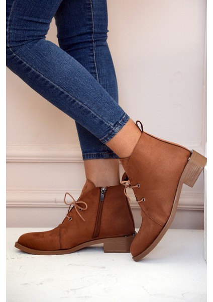 Fermuar&bağcık Moda Kadın Bot&bootie 012-1008-22SÜET