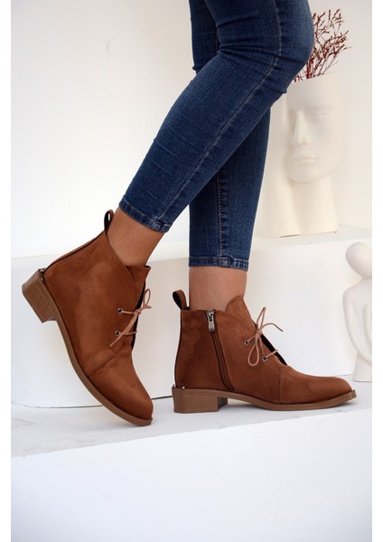 Fermuar&bağcık Moda Kadın Bot&bootie 012-1008-22SÜET