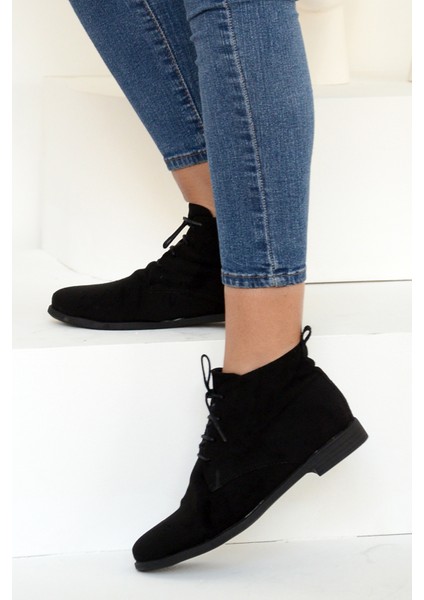 Rahat Kalıp Bağcıklı Kadın Bot&bootie 020-4070-22SÜET