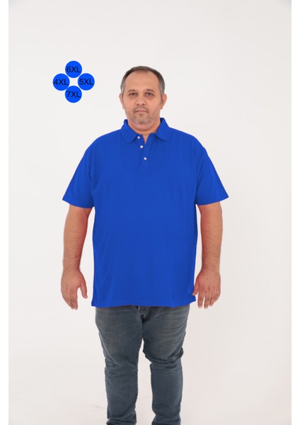 Big Nona Büyük Beden Unisex Polo Yaka T-Shirt