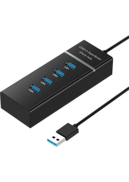 USB Girişli 4 Port USB 3.0 Hub Yüksek Hızlı Switch Çoklayıcı Tüm Cihazlarla Uyumlu