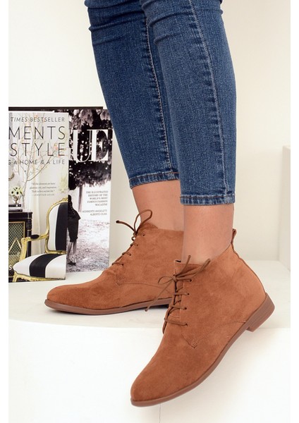 Rahat Kalıp Bağcıklı Kadın Bot&bootie 020-4070-22SÜET