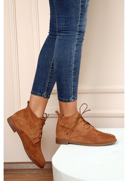Rahat Kalıp Bağcıklı Kadın Bot&bootie 020-4070-22SÜET