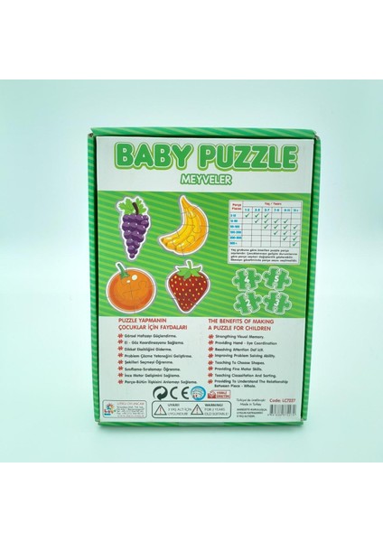 Baby Puzzle Meyveleri Öğreniyorum