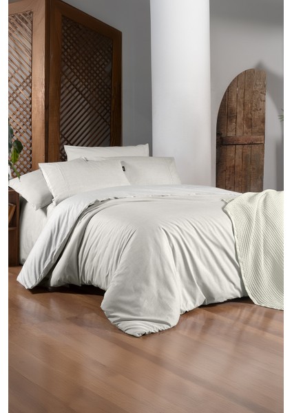 Unitwill Ekru King Size (Battal Boy) Pamuk Nevresim Takımı modelleri