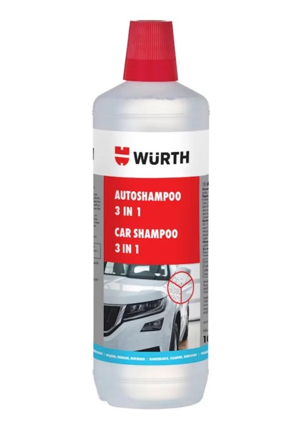 3 Etkili Araç Şampuanı 1 Litre
