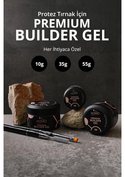 Momo Professional Premium Builder Gel No.4, Bej, 35 Gr