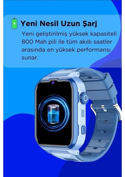 Y65 Akıllı Çocuk Saati Sim Kartlı Gps Konum Görüntülü Konuşma Dinleme Özellikli Çocuk Saati (Mavi) modelleri