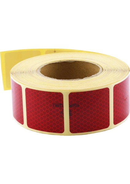 Tüvtürk Onaylı Kırmızı Kesik Reflektörlü Bant Gece Parlayan En 5 cm 10 mt Ikaz Fosforlu Reflektif indirimleri