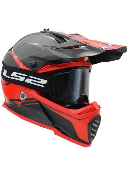 Charger Goggles Motokros Gözlük (Irıdıum Camlı) Siyah