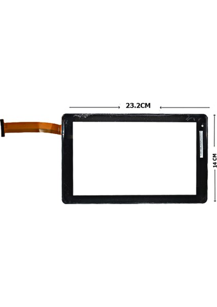VTCP090A25-FPC 2.0 Dokunmatik Tablet Dokunmatiği Siyah Ekran Üst Camı
