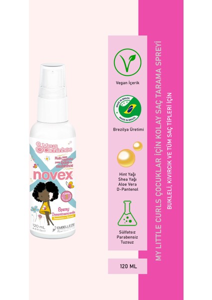 My Little Curls Çocuklar Için Saç Açıcı Sprey 120ML