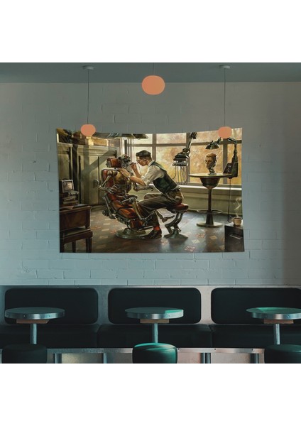 Steampunk Dentist Office Duvar Örtüsü - 100 cm x 135 cm