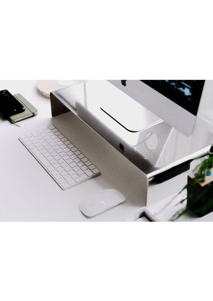 Monitör Yükseltici Metal Organizer Stand - Premium Monitör Sehpası