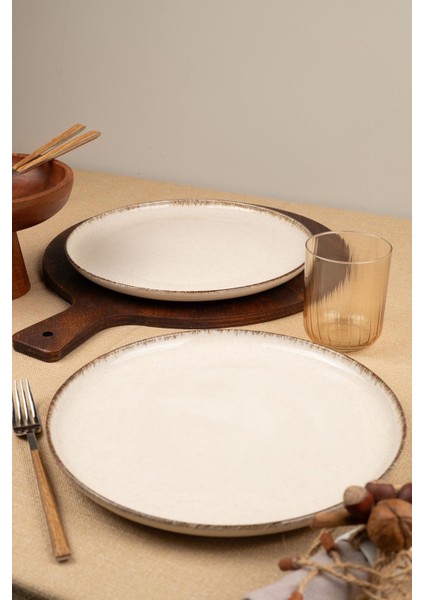 Moderna 2 Parça 27 cm Düz Tabak Tarçın