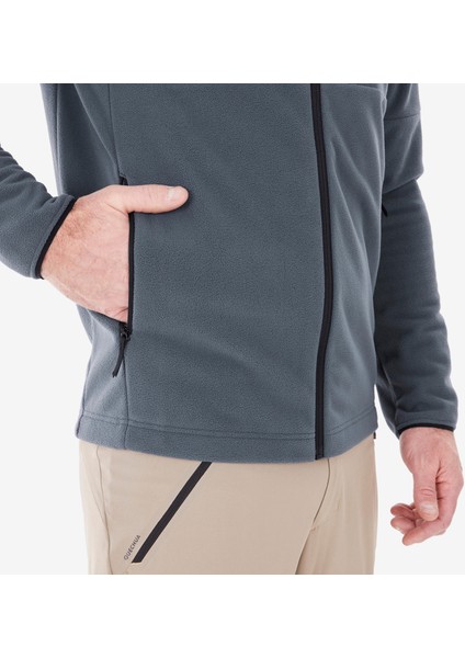 Quechua Erkek Outdoor Polar Mont - Gri - MH 500 fırsatları