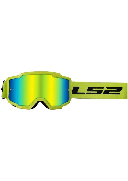 Charger Goggles Motokros Gözlük (Irıdıum Camlı) Neon Sarı