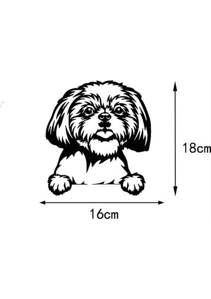 Terrier Köpek Resmi Oto Araba Cam Sticker Çıkartma Bilgisayarlar,kamyonlar, Motosikletler Için