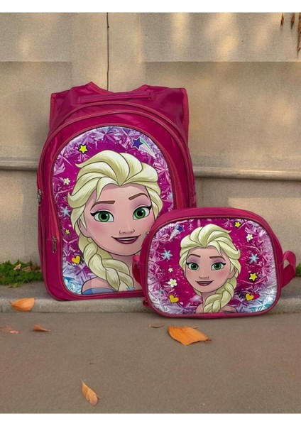 Kız Çocuk Resimli Beslenme Çantası Hediyeli Ilkokul Anaokul Öğrenci Okul Çantası