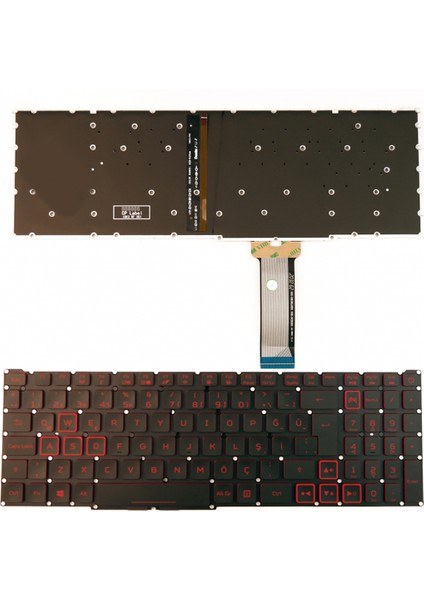 Acer Nitro 5 AN515-45-R1RF Klavye Işıklı Kırmızı Tuş V1