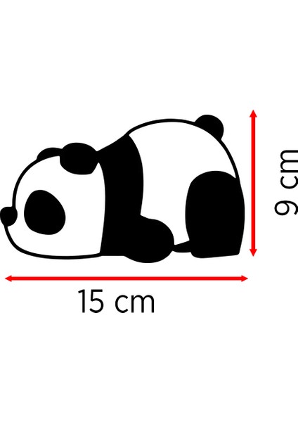Yorgun Panda Resmi Oto Araba Cam Sticker Çıkartma Bilgisayarlar,kamyonlar, Motosikletler Için indirimleri