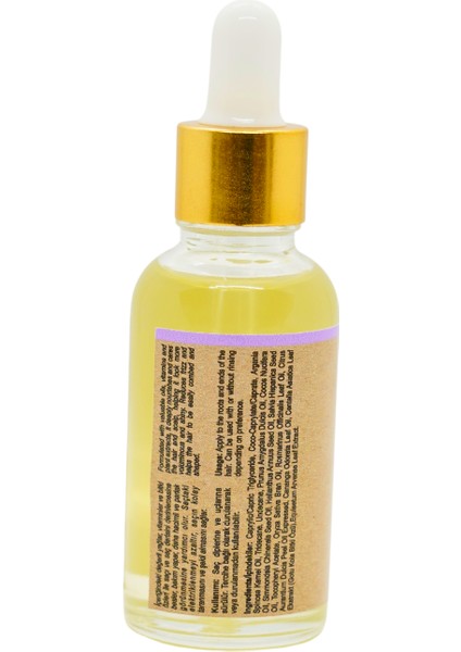 Afet Natural Saç Serumu 30ml Tüm Saç Tipleri - Biberiye - Hair Serum 30ml for All Hair Types - Rosemary