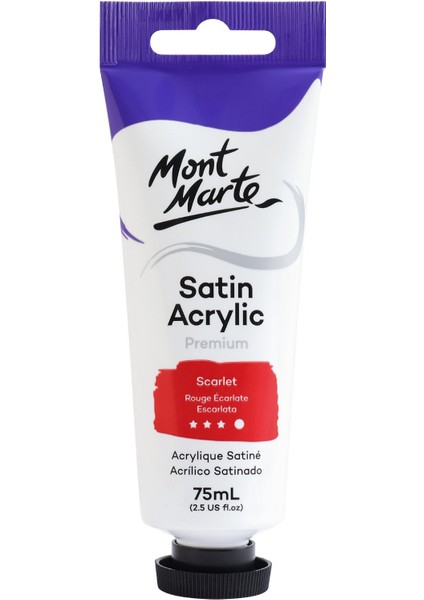 Saten Akrilik 75 ml Scarlet