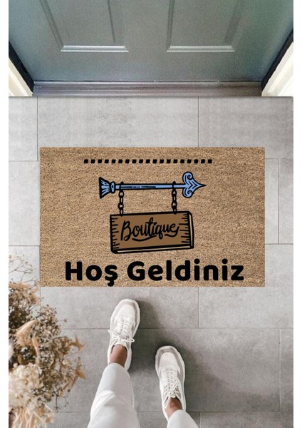 Dijital Baskı Kişiye Özel Iç Kapı Dekorasyon Paspas Butik 5 Ko-134525