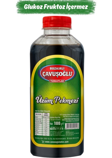 Bozkırlı Çavuşoğlu Üzüm Pekmezi Glukoz Içermez 1000 gr