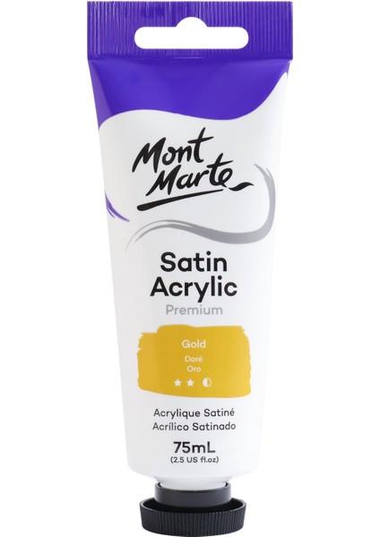 Saten Akrilik 75 ml Gold